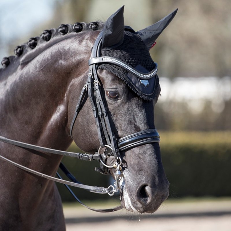 LeMieux Loire Fly Hood - Black-1